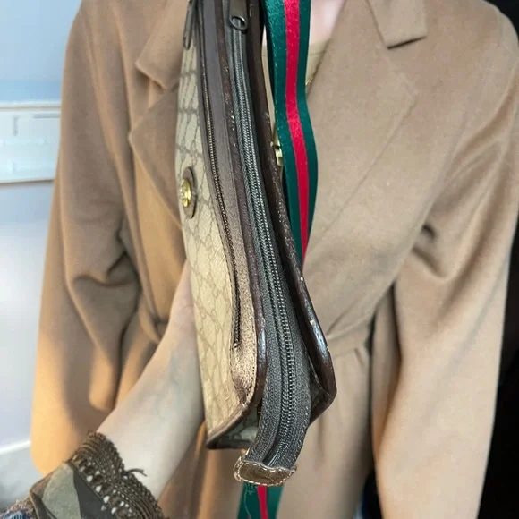 Authentic Gucci vintage GG canvas crossbody bag 97.01.037 (Q193) - Picture 7 of 16